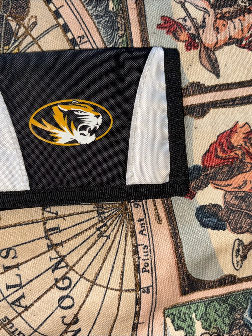 Black and White Collegiate Wallet
